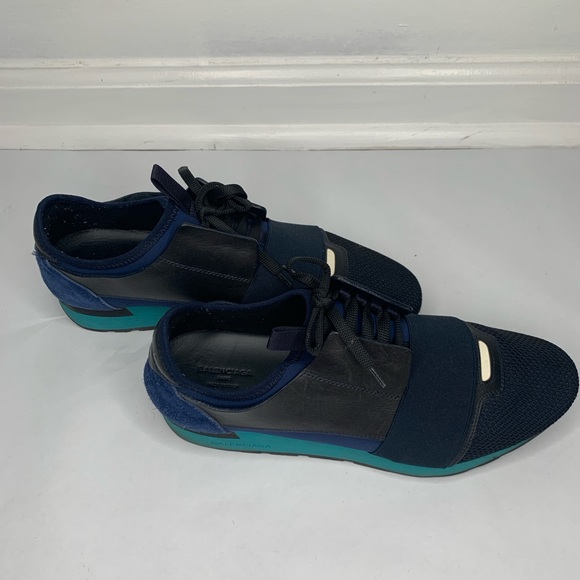 Balenciaga Navy and Black Sneakers